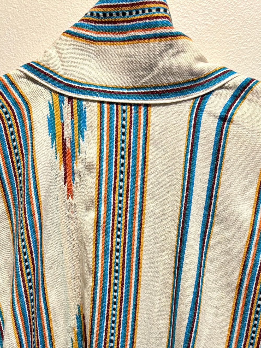 Free People Margarita Woven Kimono Boho Festival Beach Coverup Ivory Western - Picture 7 of 12